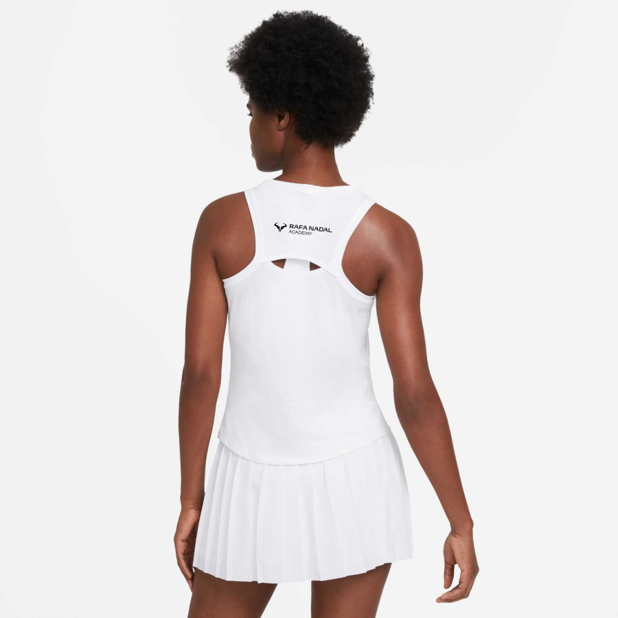 Rafa Nadal Academy Camiseta Tirantes Blanca Mujer