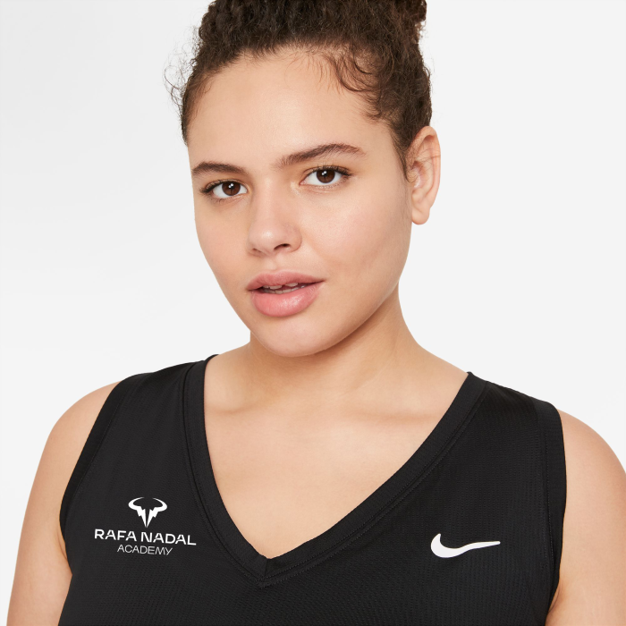 Rafa Nadal Academy Camiseta Tirantes Negra Mujer