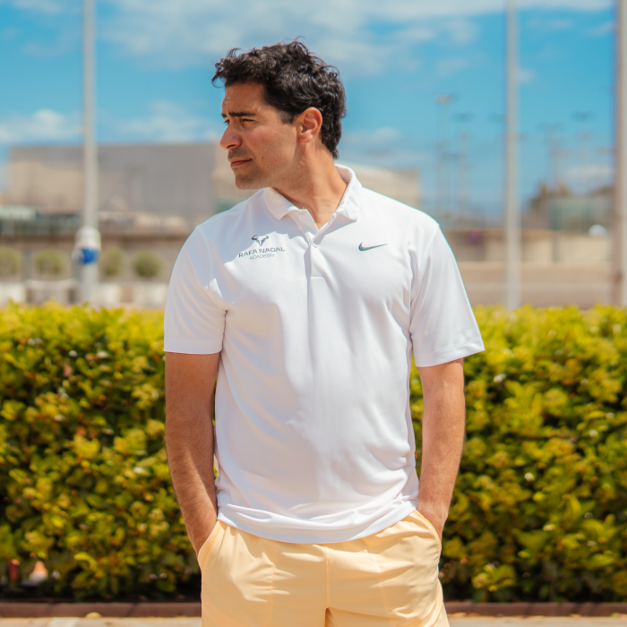 Rafa Nadal Academy Polo Tenis Blanco Hombre