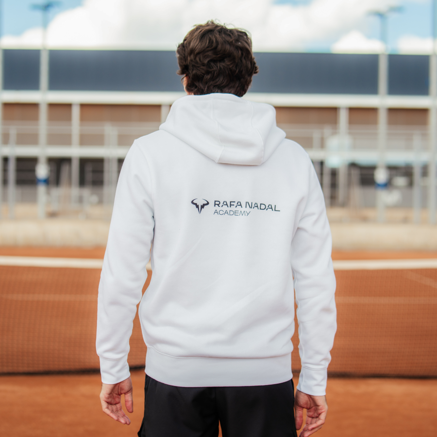 Rafa Nadal Academy Men's White Zip Hoodie