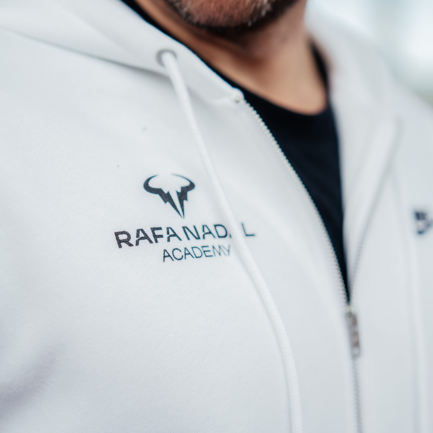Rafa Nadal Academy Men's White Zip Hoodie